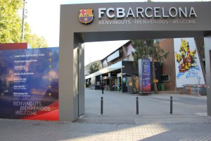 Eingang zum Camp Nou Stadion FC Barcelona