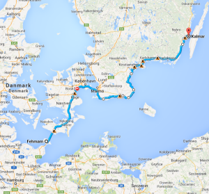 Von Fehmarn über Malmö nach Kalma
