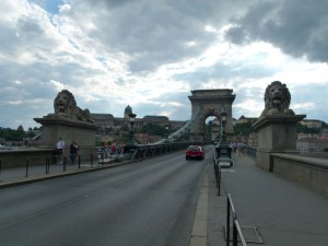 Kettenbrücke Budapest an der Donau