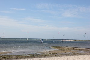 Kite Surfing in Laboe an der Kieler Förde